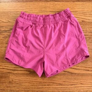 CRZ YOGA Pink Girls Feathery Fit Shorts with Zipper Pocket  XL